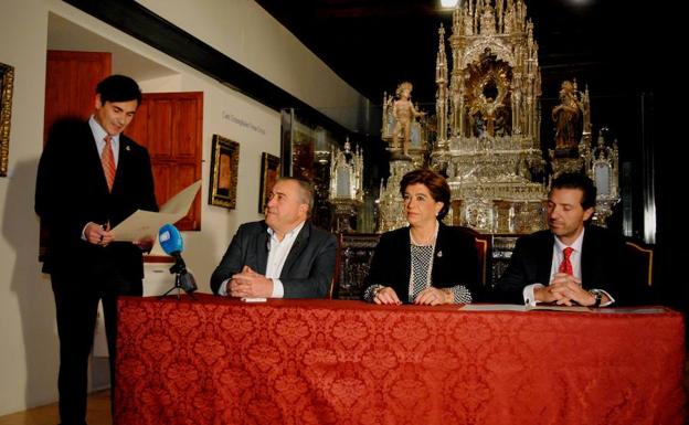 José de la Cruz, Elisa Giménez-Girón y Alfonso Hernández./J. F. R.