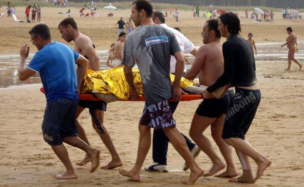 Rescate de un ahogado.