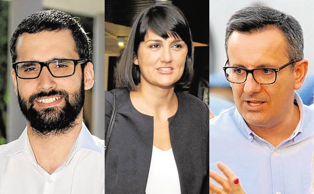 Francisco Lucas, María González Veracruz y Diego Conesa.