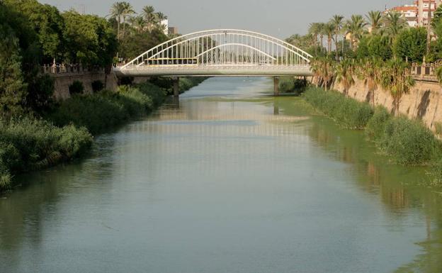 El río Segura a su paso por Murcia.