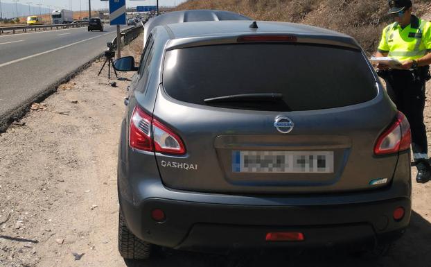 El coche del detenido.