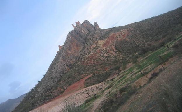 El castillo de Xiquena (Lorca), en la frontera entre Murcia y Andalucía./