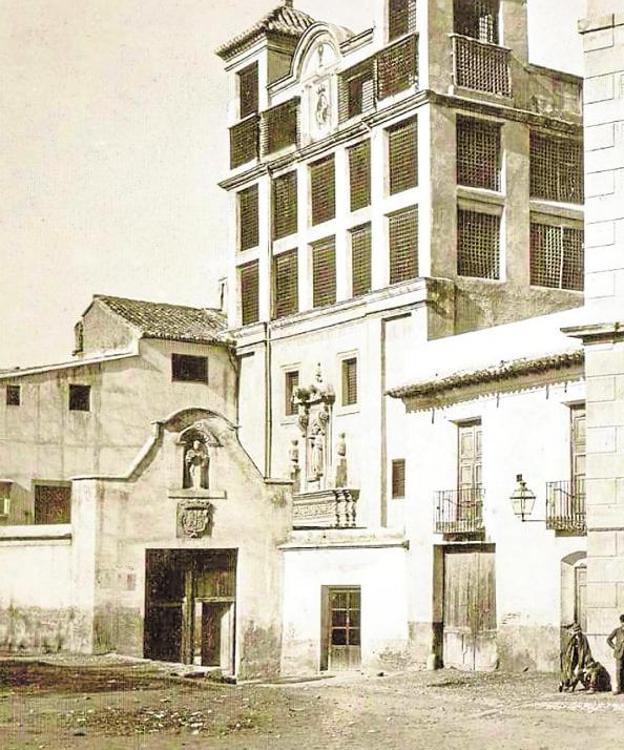 El convento de las clarisas, cuando aún no se había abierto el paseo Alfonso X./