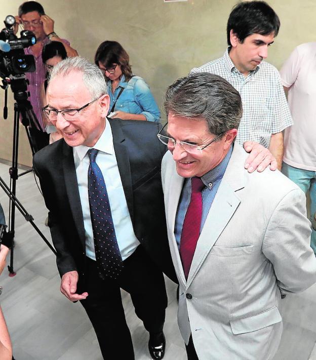 Miguel Ángel Ródenas y Francisco Jódar, en junio./Edu Botella / AGM