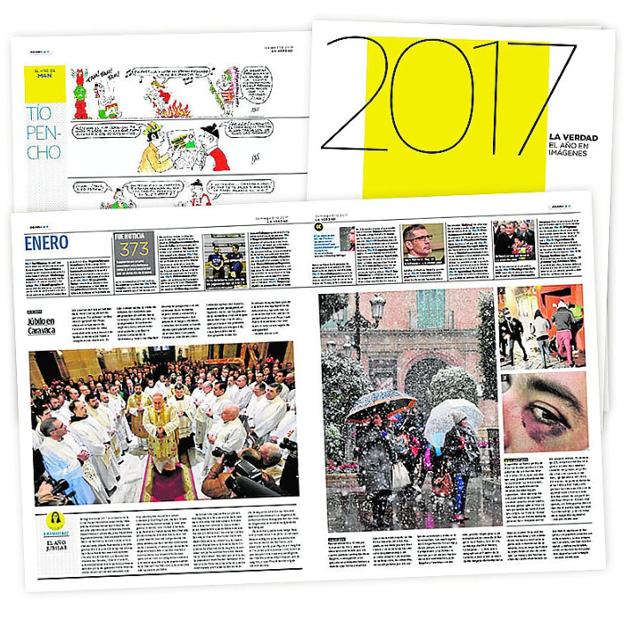 Fotografía de parte del suplemento a color. /