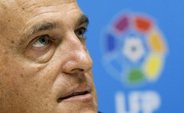 Javier Tebas, presidente de la Liga de Fútbol Profesional. /