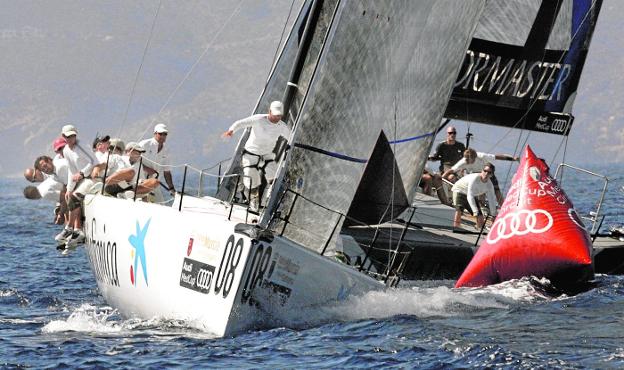 El velero 'Bribón', en la tercera jornada de la Audi MedCup celebrada en Cartagena en agosto de 2011./EFE