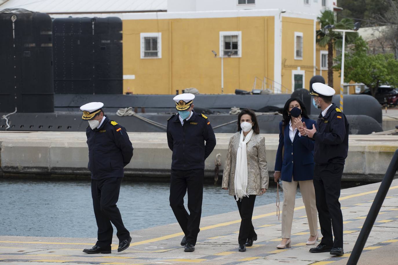 Fotos La Ministra Margarita Robles Visita La Base Naval De Cartagena