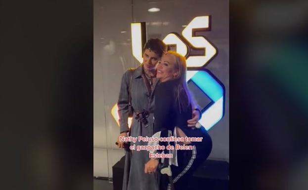Nathy Peluso se rinde a los productos de Belén Esteban: «¡Que se toma mi gazpacho!»