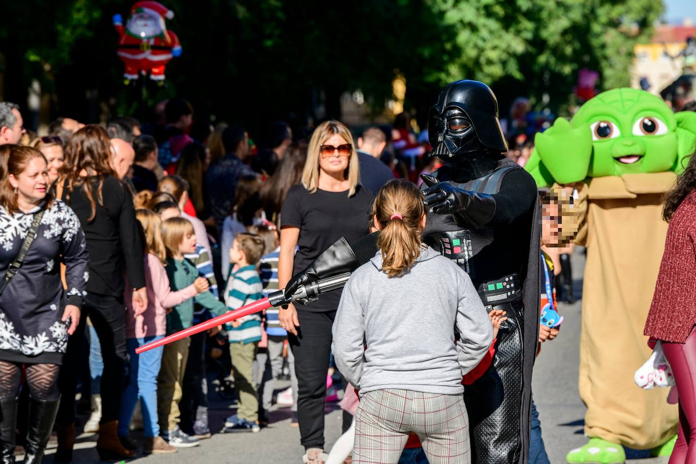 El desfile de Papá Noel en Murcia, en imágenes