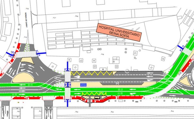 Modificación del proyecto de movilidad alrededor del hospital Reina Sofía. 