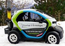 Renault Twizy que se utilizará en Alpe d´Huez. Imagen: Alpedhuez./