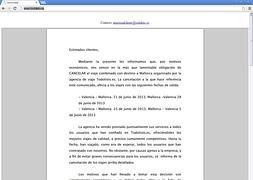 Portada de la web todolisto.es con el comunicado de suspensión de los viajes. / LV/