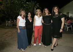 Esther Prieto, Almudena Chicote, Chon Bados, Mati Morata y María García. :: José María/