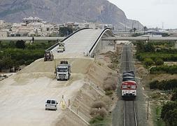 Obras del AVE entre Beniel y Orihuela. :: N. García/AGM/