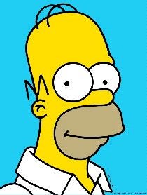 FRENTE A FRENTE. Hugo Chávez y Homer Simpson. / LA VERDAD/
