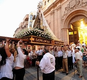 Procesión de la Virgen del Carmen del pasado año. :: P. ALONSO / AGM/