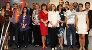 Asistentes y premiados por Canal Literatura, anoche, en el NH Amistad de Murcia. :: EDU BOTELLA/AGM/