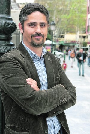 El profesor Juan Luis Montero Fenollós, ayer en Lorca. :: SONIA M. LARIO / AGM/