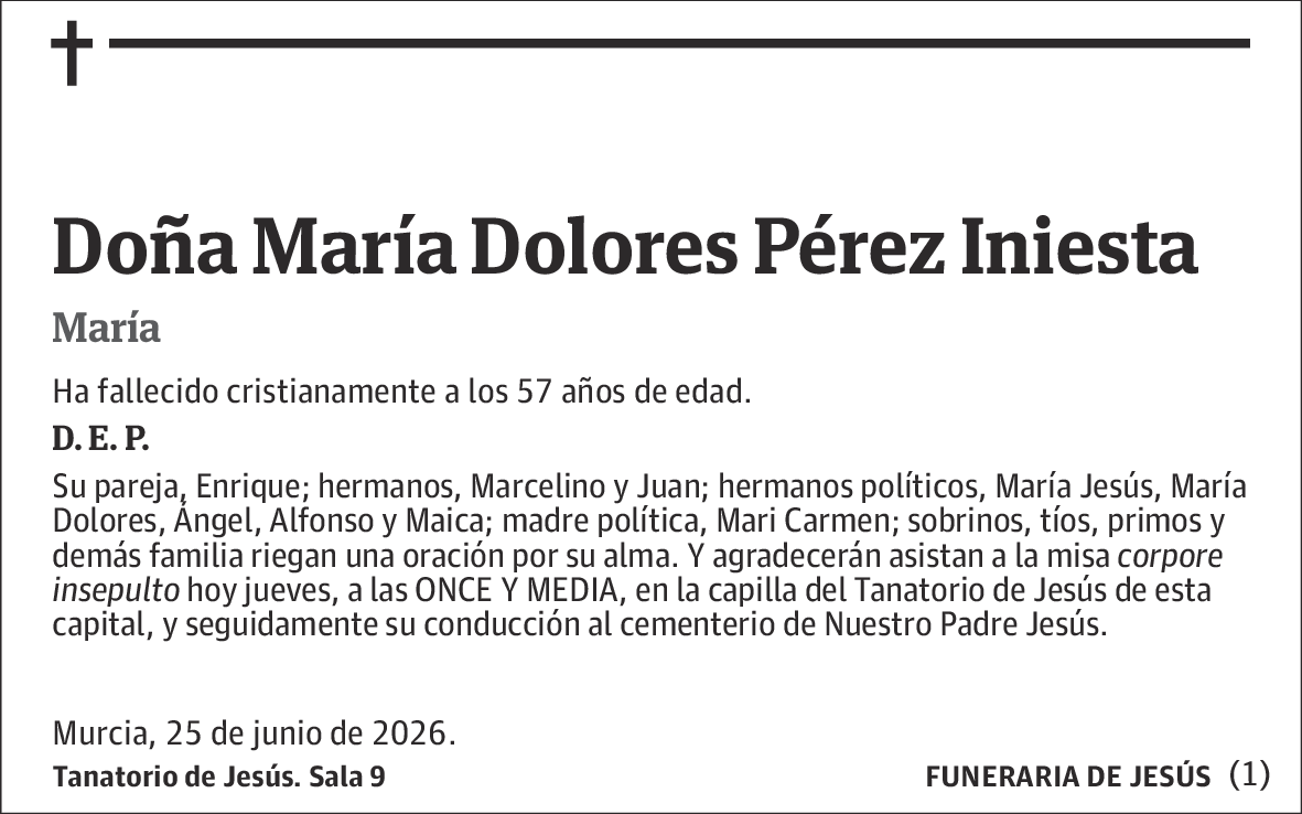 Maria Dolores Perez Iniesta