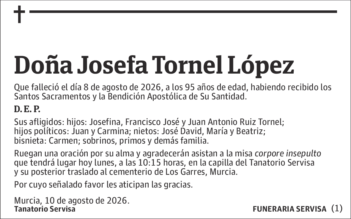 Josefa Tornel López