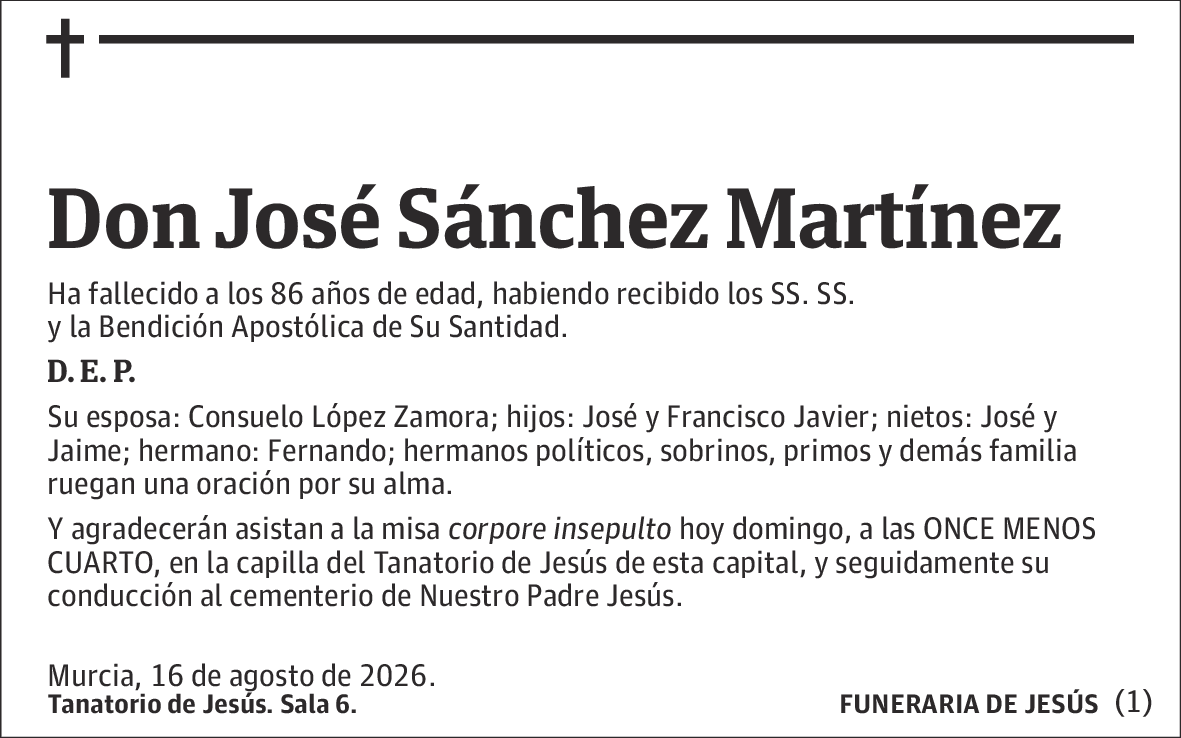 José Sánchez Martínez