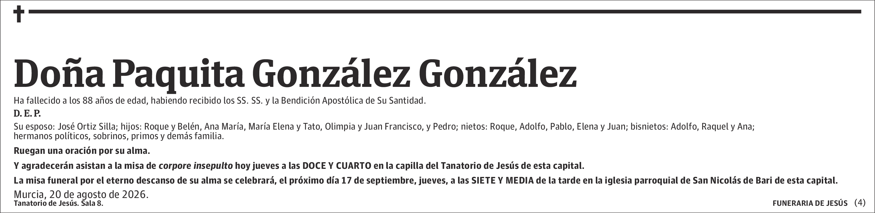 Paquita González González