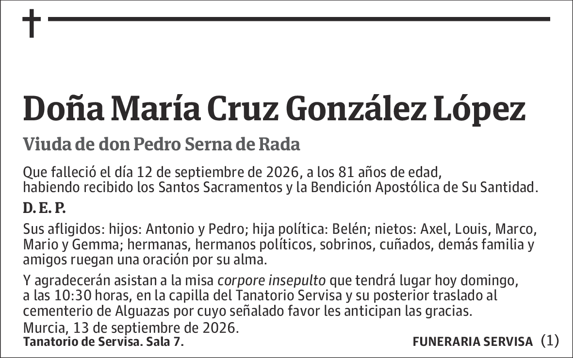 María Cruz González López