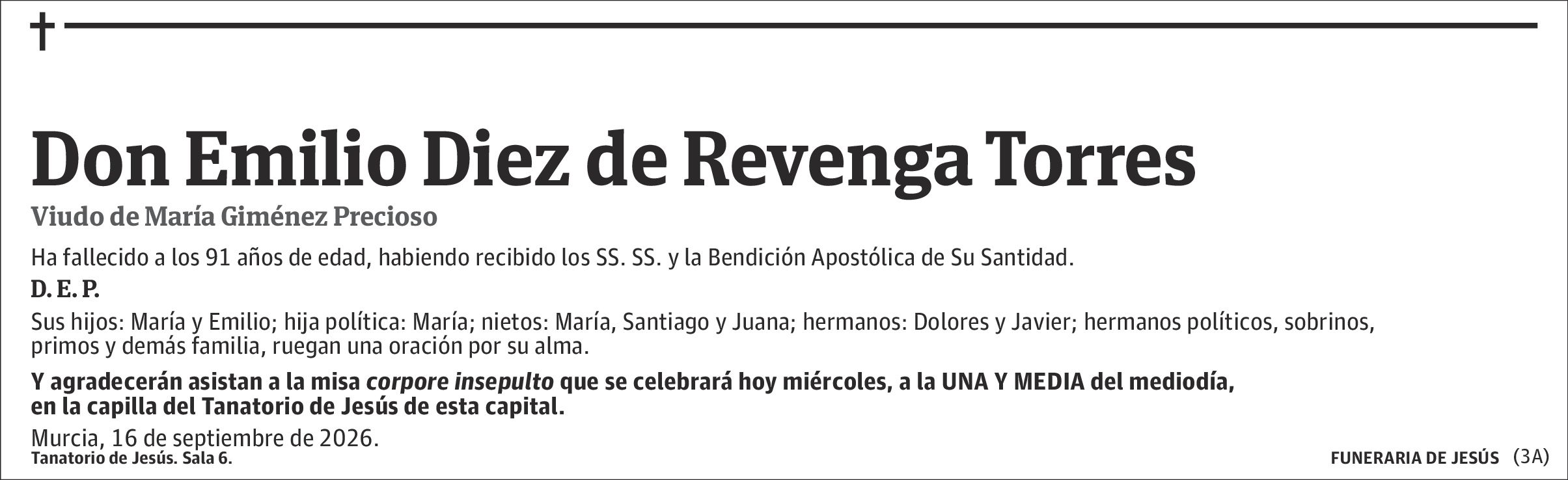 Emilio Diez de Revenga Torres