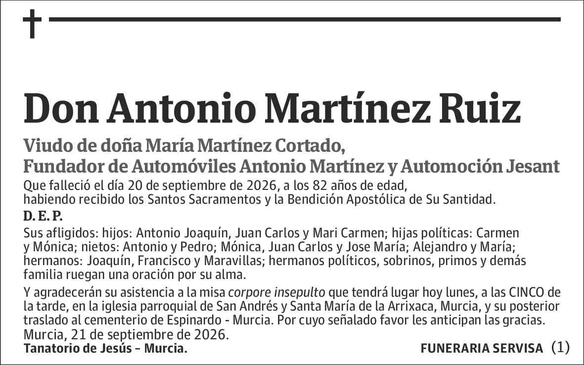 Antonio Martínez Ruiz