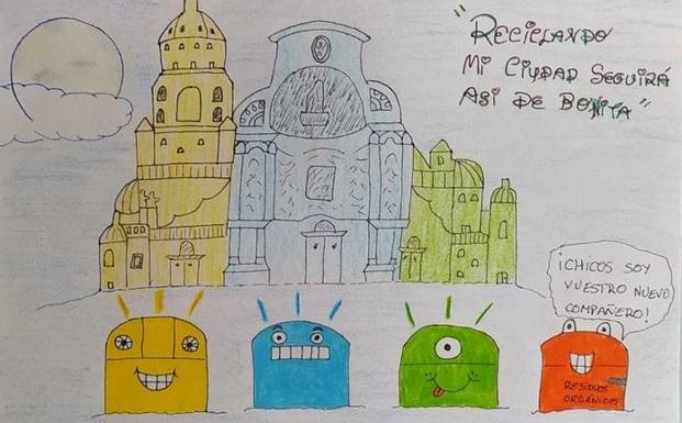 Dibujo de Mario Yelo Abellán, ganador de la categoría de Cuarto a Sexto de Primaria.