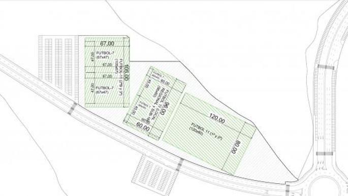 Plano de la futura ciudad deportiva.