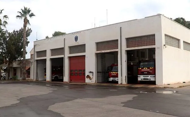 Part of the Los Alcázares fire station facilities.