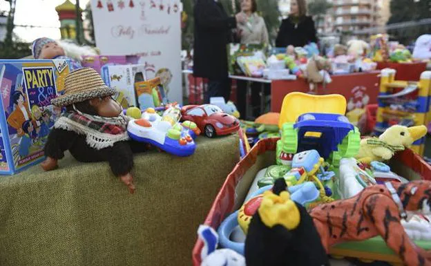 Toys collected in a Christmas campaign in Murcia, in a file image. 