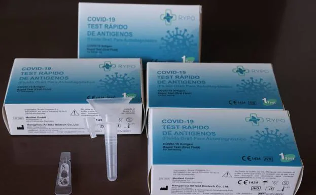 Several antigen tests, in a file photograph.