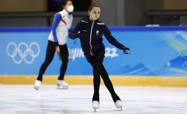 Russian figure skater Kamila Valieva. 