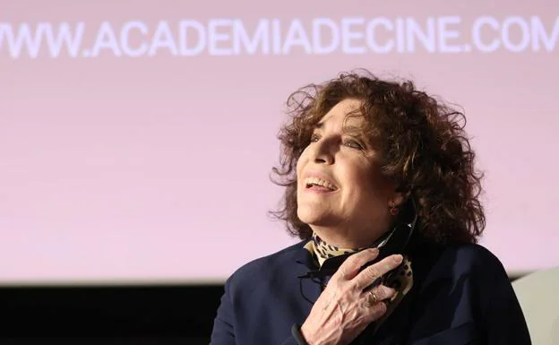 The actress Charo López, on February 28 at the Film Academy.