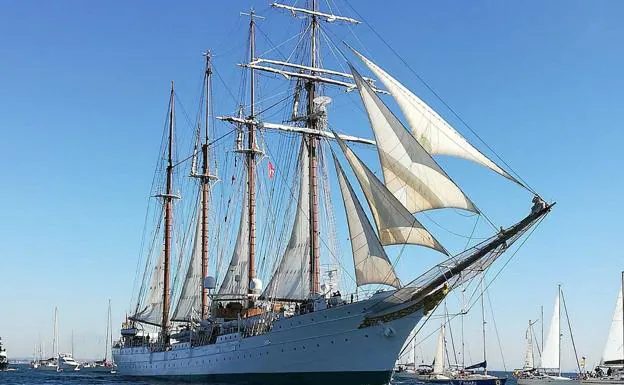 The school ship, in a file image. 