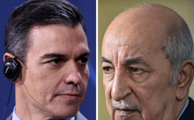 The president of the Government.  Pedro Sánchez and the one from Algeria, Abdelmadjid Tebboune.