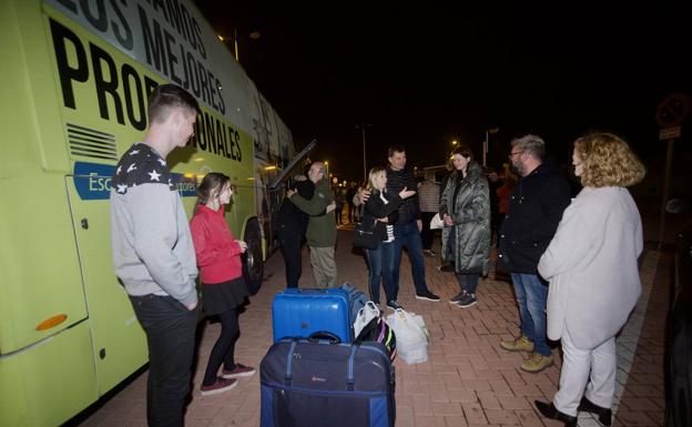 Image of the Ukrainian refugees who arrived in Murcia last week.