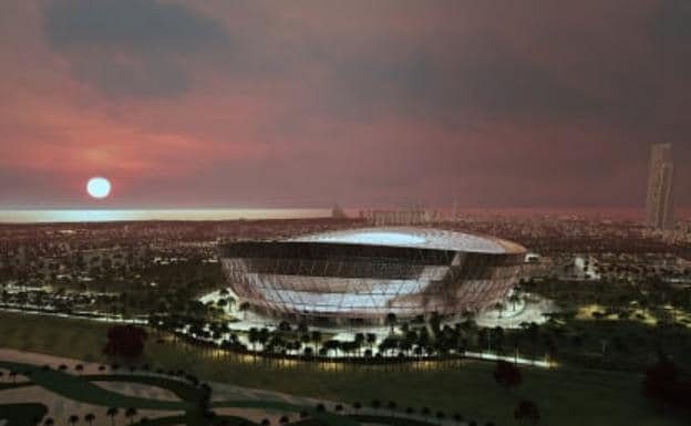 The Lusail stadium that will host the World Cup final on December 18. 