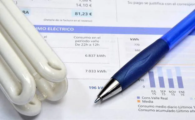 An electricity bill in a file image.