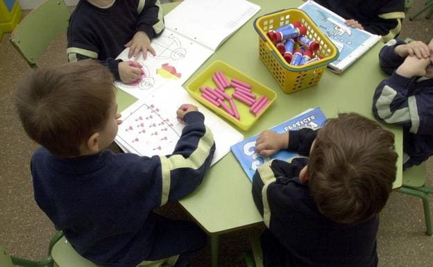 Children in a nursery in a file image. 