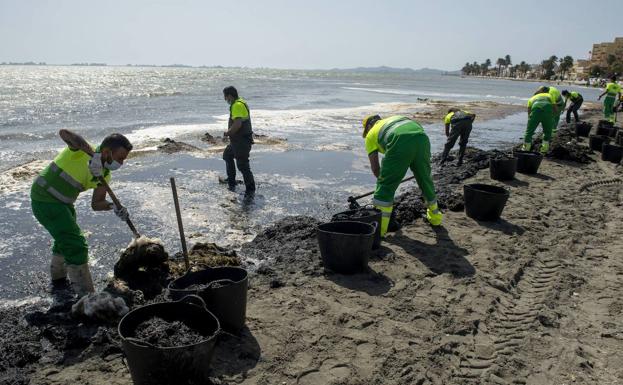 La temperatura media del Mar Menor aumenta casi dos grados en la última semana