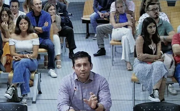 Jorge Ignacio PJ, during the trial. 