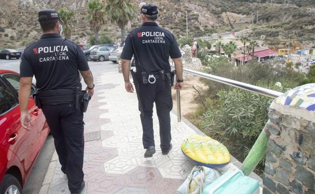 Agent of the Local Police of Cartagena, in a file image.