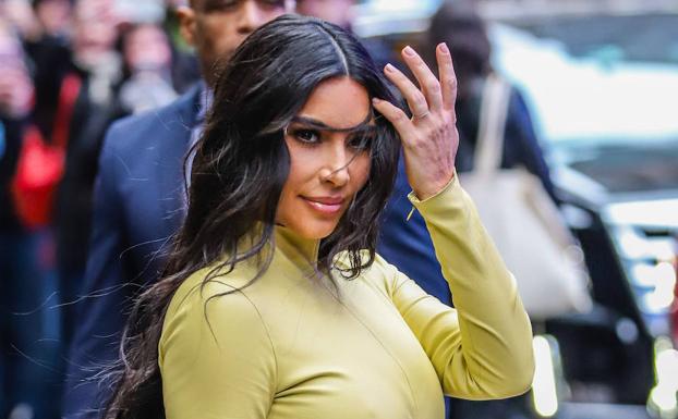 KIm Kardashian on the streets of New York, in a file image.