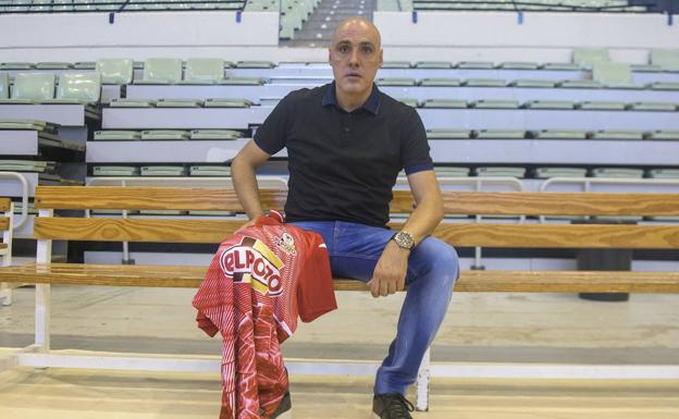 Javi Rodríguez, a few days ago at the Sports Palace in Murcia. 