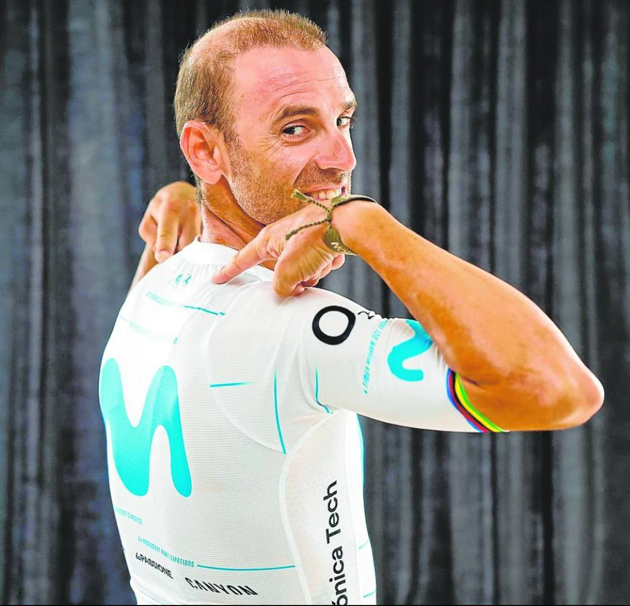 Estación Arthur Conan Doyle bicicleta Movistar Team dedica un maillot a Alejandro Valverde por su última Vuelta a  España | La Verdad