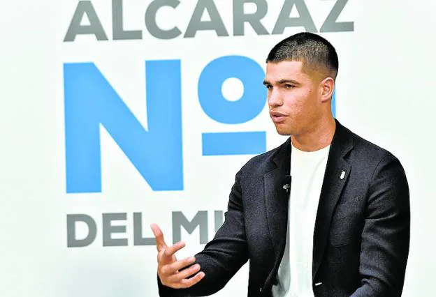 Carlos Alcaraz, on September 23 in Murcia. / JAVIER CARRION / AGM
